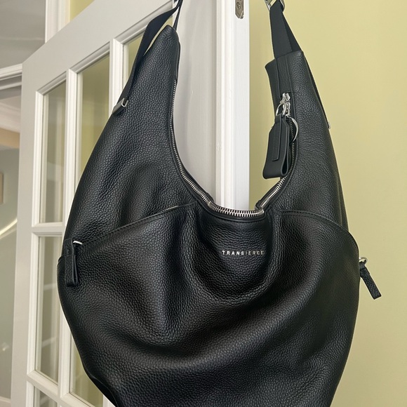 TRANSIENCE Black Pebble Leather Hammock Bag - Picture 8 of 15